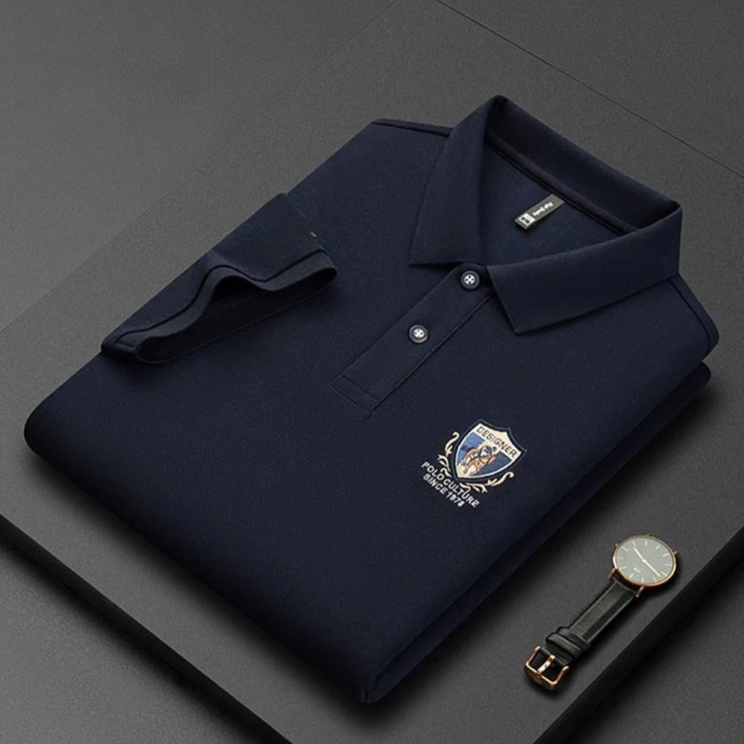Luxury Embroidered Polo Shirt for Men
