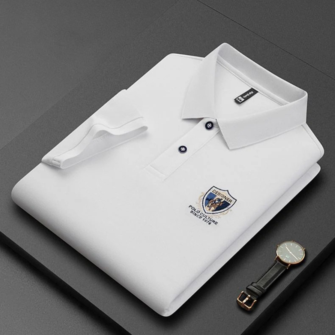 Luxury Embroidered Polo Shirt for Men