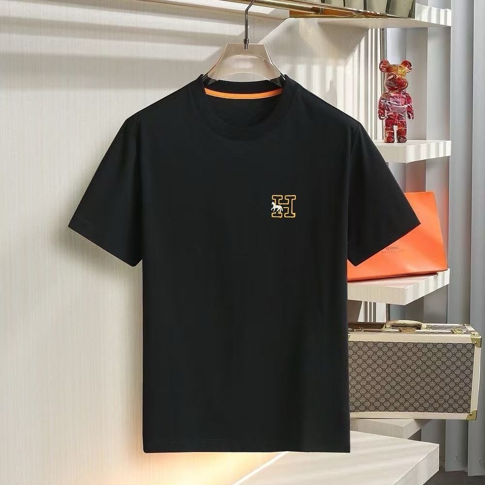 Imported T-Shirt with Horse & ‘H’ Embroidery Logo and Relaxed Fit