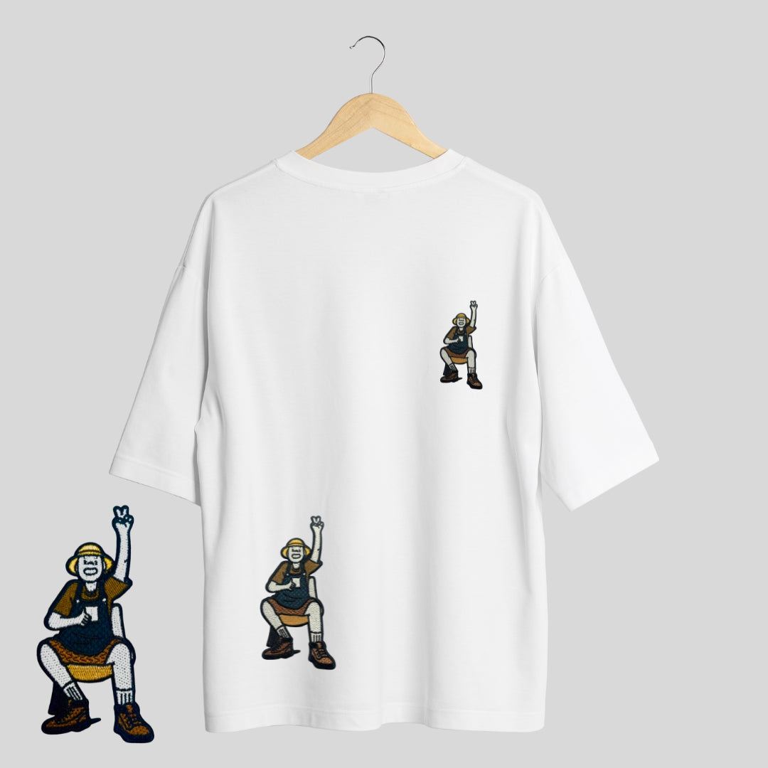 oversized t shirt men
oversized t shirt women
white oversized t shirt
cartoon embroidery t shirt
streetwear t shirt unisex
100% cotton oversized t shirt
drop shoulder t shirt
graphic embroidered t shirt
summer cotton t shirt men
trendy streetwear women t shirt
casual wear unisex t shirt