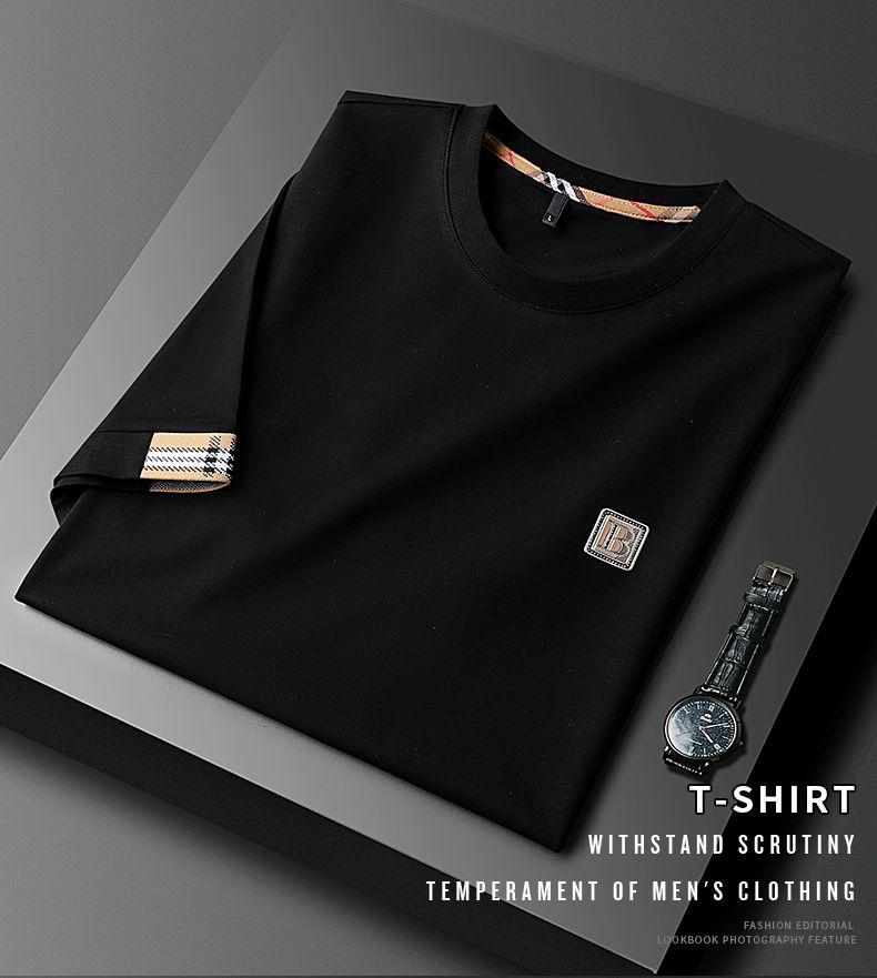 Imported T-Shirt with Detailed Embroidery logo  and Relaxed Fit