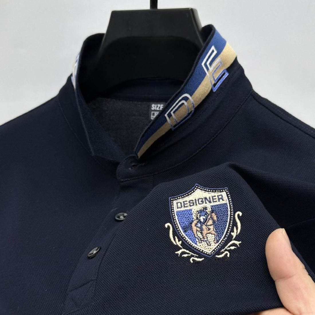 Luxury Embroidered Polo Shirt for Men