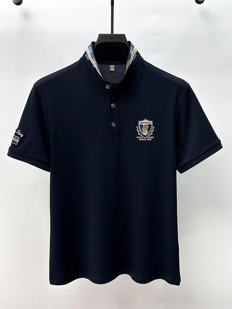 Luxury Embroidered Polo Shirt for Men