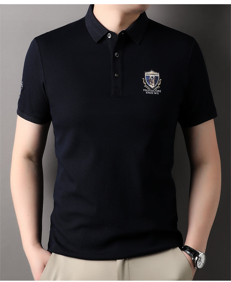 Luxury Embroidered Polo Shirt for Men