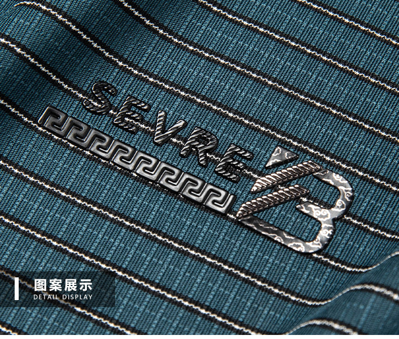 Imported Trendy Stripe Short Sleeve Men's Polo T Shirt For Daily Wear