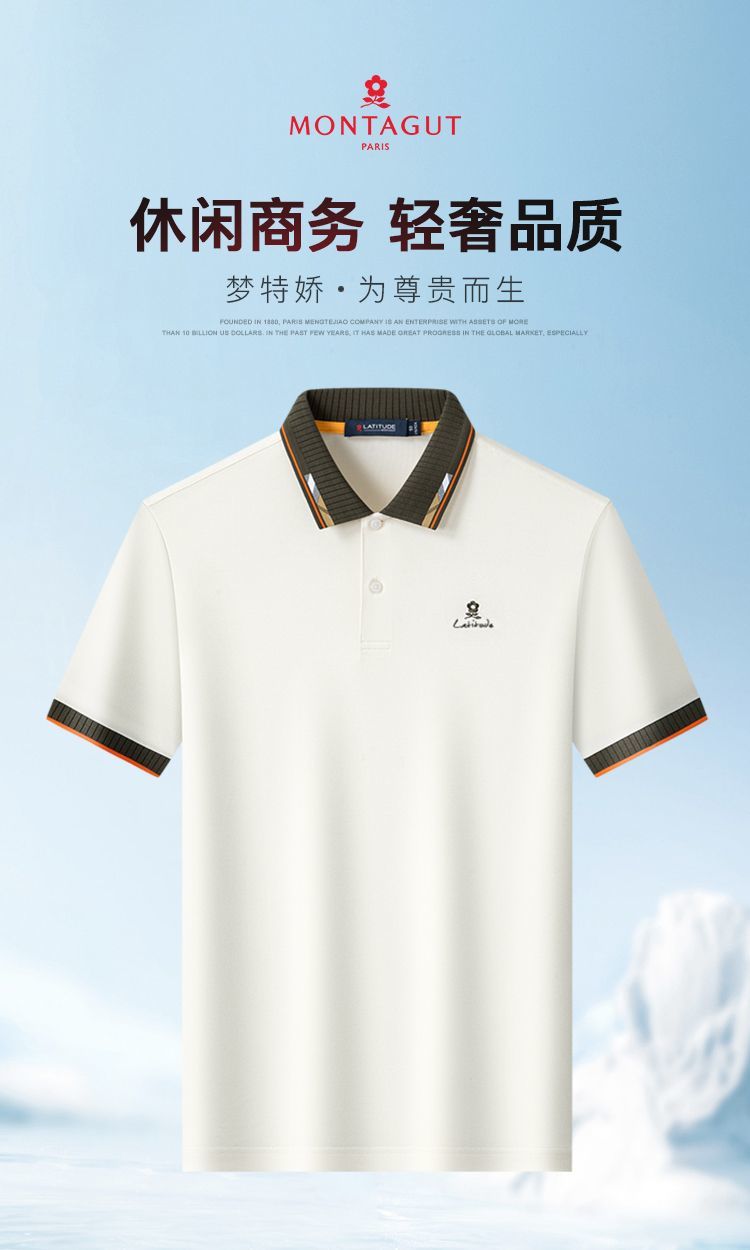 Elevated Polo T-Shirt with Premium Collar and Tailored Fit