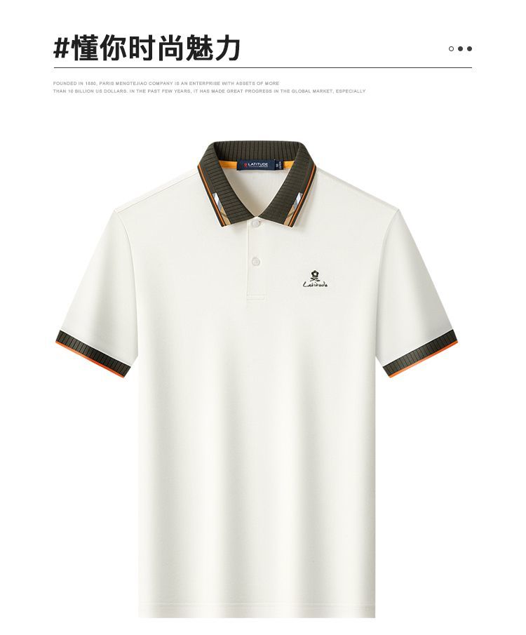 Elevated Polo T-Shirt with Premium Collar and Tailored Fit