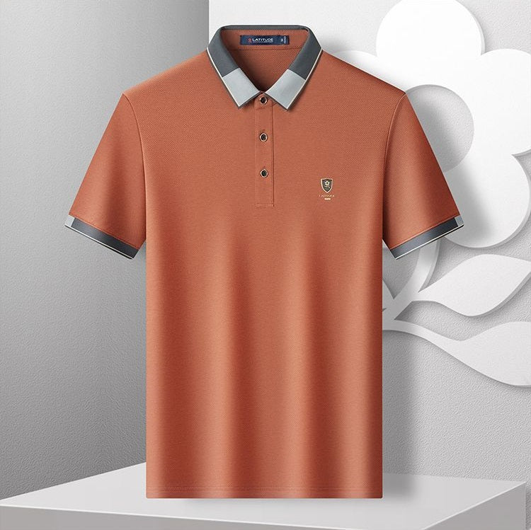 Imported Polo Tshirt with  Embroidery Work logo and colored collar