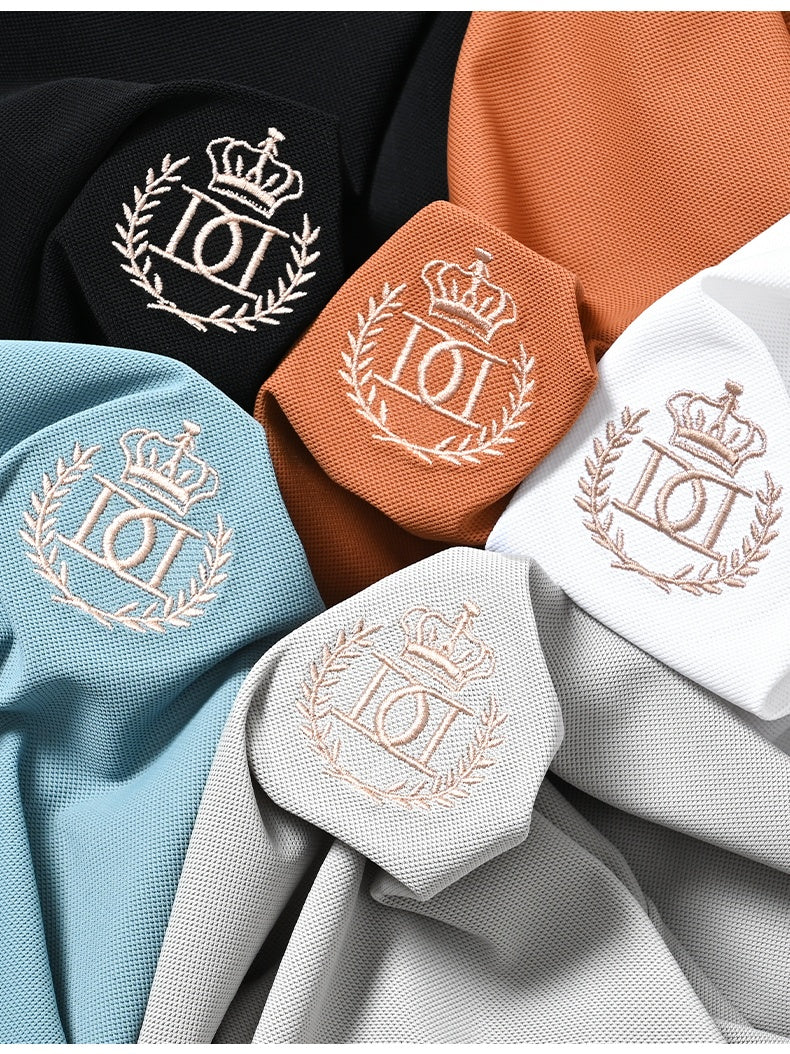 Classic Fit Polo with Elegant Embroidery