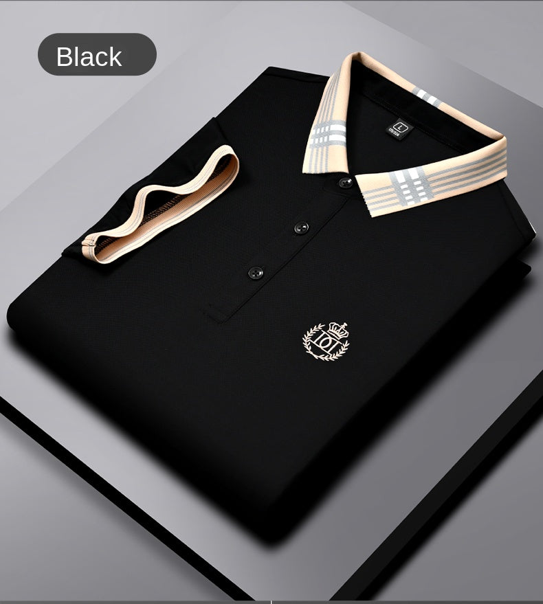 Classic Fit Polo with Elegant Embroidery