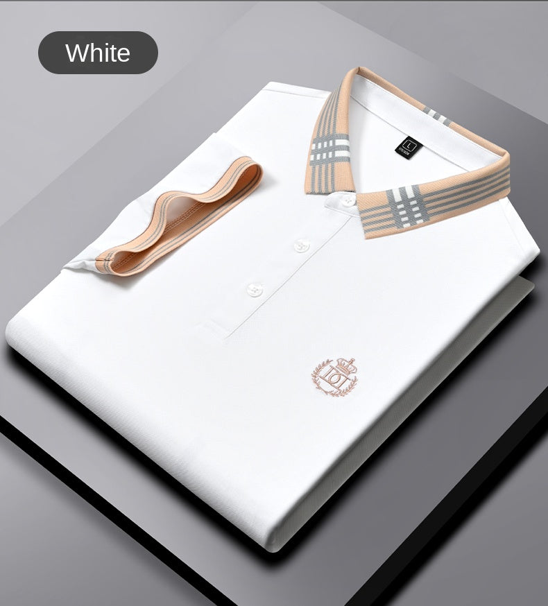 Classic Fit Polo with Elegant Embroidery